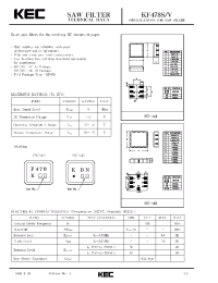 Datasheet KF478S manufacturer KEC